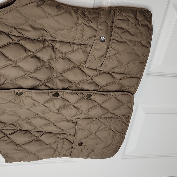 Eddie Bauer goose down vest quilted snap button EB550 medium fill - Picture 2 of 14